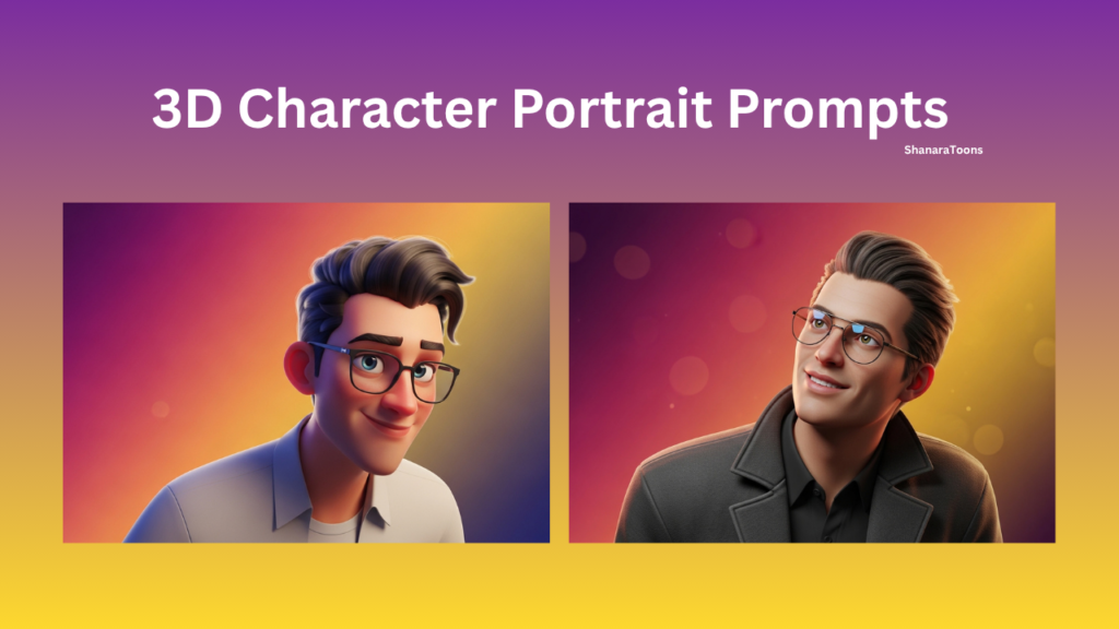 3D Character Portrait Prompts