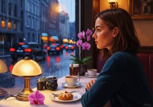 Cinematic Rainy Cafe Portrait Style Prompts Shanara Toons 4